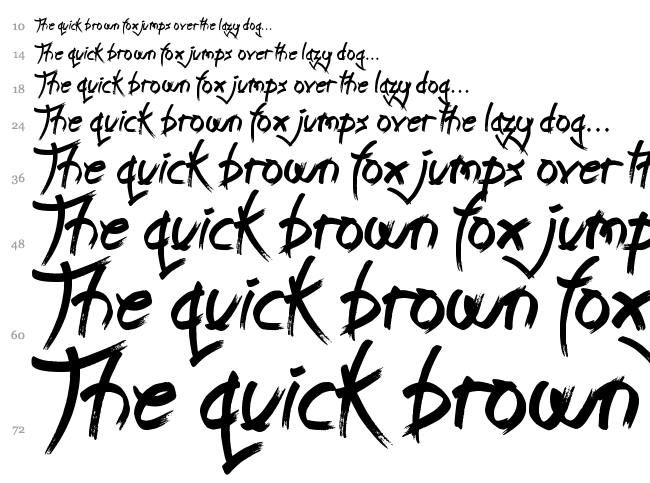 Leap of Faith font waterfall